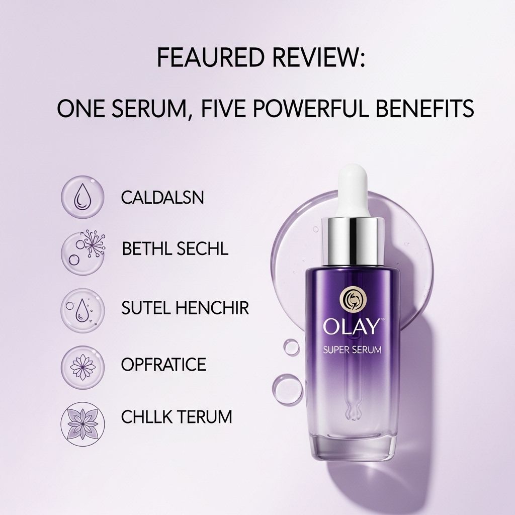 Olay Super Serum Review: One Serum, Five Powerful Benefits A comprehensive, expert-led review breaking down the virality, claims, results, and science behind Olay’s multi-tasking Super Serum.