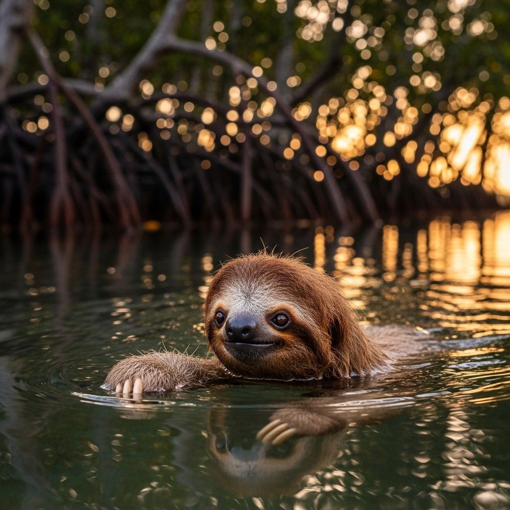 Delve into the secret world of Panama’s critically endangered pygmy sloths, the only saltwater-swimming sloth species on Earth.
