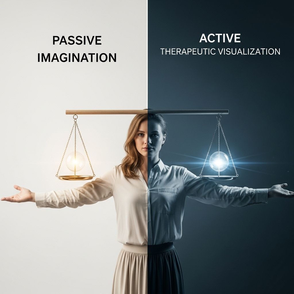 Passive Imagination vs. Active Therapeutic Visualization: Exploring Modes of Mind and Paths to Psychological Growth Turn random daydreams into intentional exercises that support emotional healing.