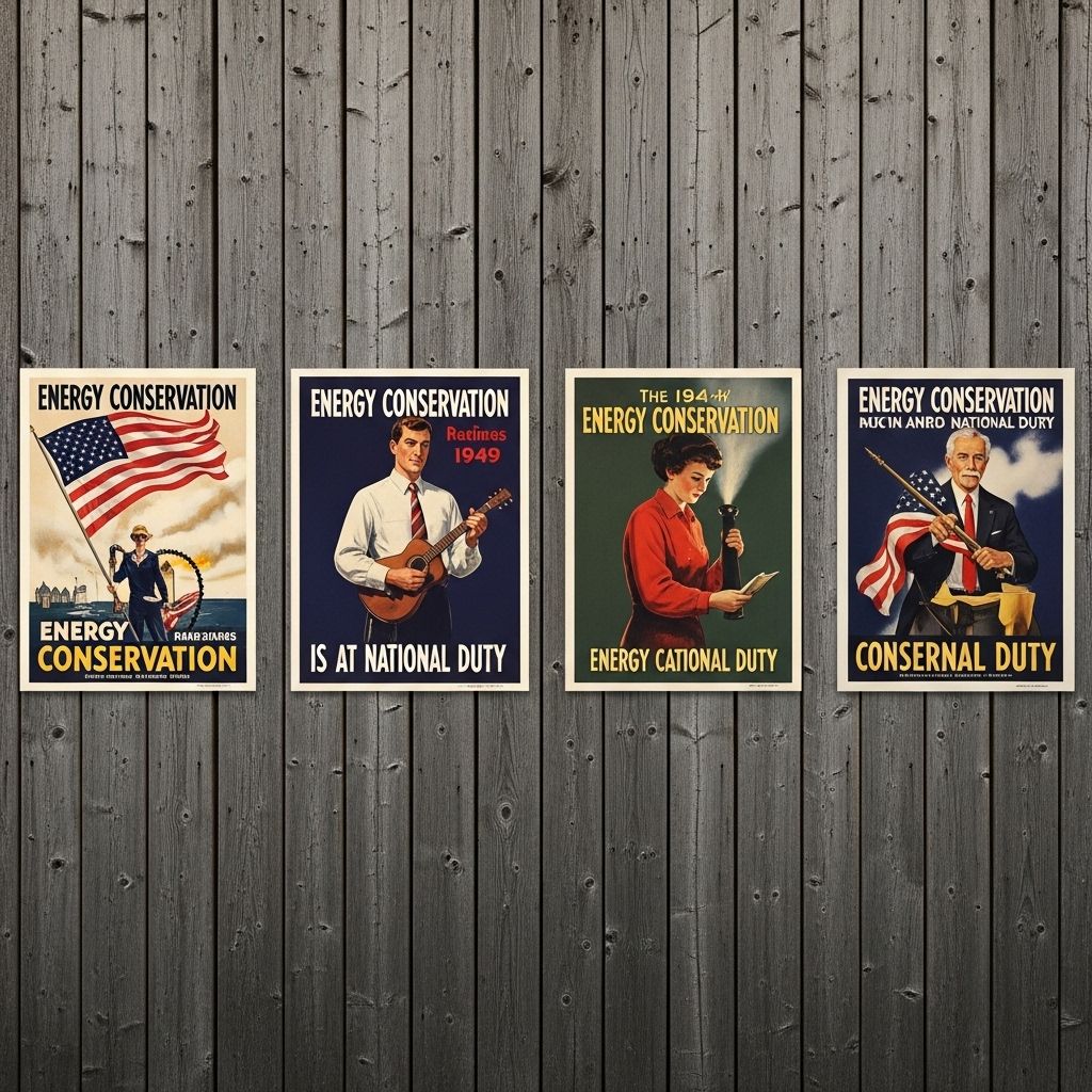 Explore how energy conservation became a patriotic act through iconic posters, and lessons for today.