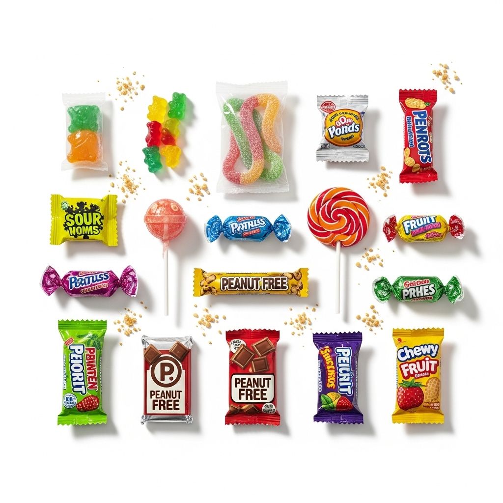 A comprehensive guide to peanut-free candies, ensuring safe and delicious treats for everyone with nut allergies.