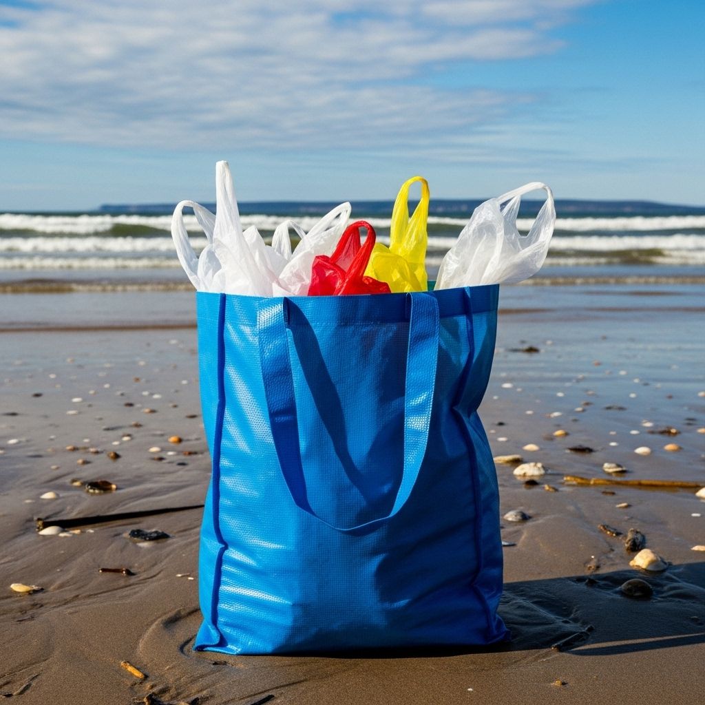 Prince Edward Island leads Canada in eliminating plastic checkout bags, setting an example in environmental policy and waste reduction.