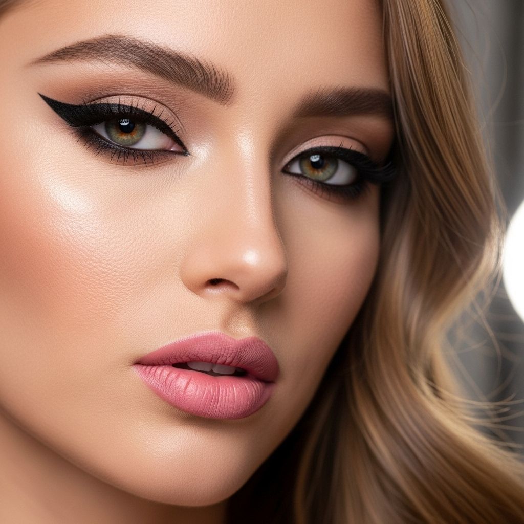 Discover an easy, step-by-step routine for flawless winged eyeliner paired with the ultimate pink lip to elevate your day or night makeup look.