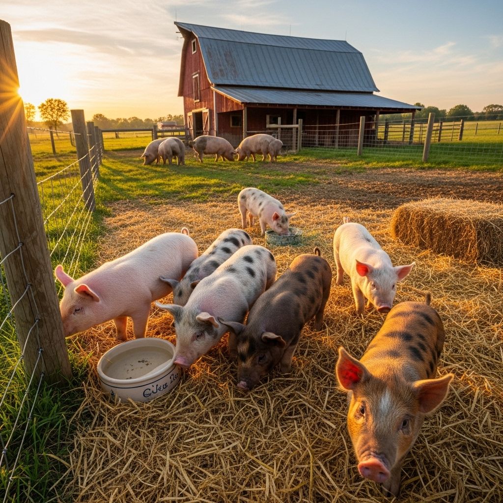 The Secret to Happiness? Ask My Pet Pigs. Lessons from Life with Hamhock and Peppa. Muddy mornings and escapes reveal the deep trust and joy these clever swine bring.