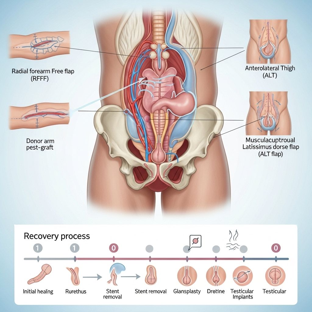 Phalloplasty for Gender Affirmation: Process, Techniques, and Recovery A comprehensive guide to gender-affirming phalloplasty, including surgical techniques, preparation, risks, recovery, and frequently asked questions.