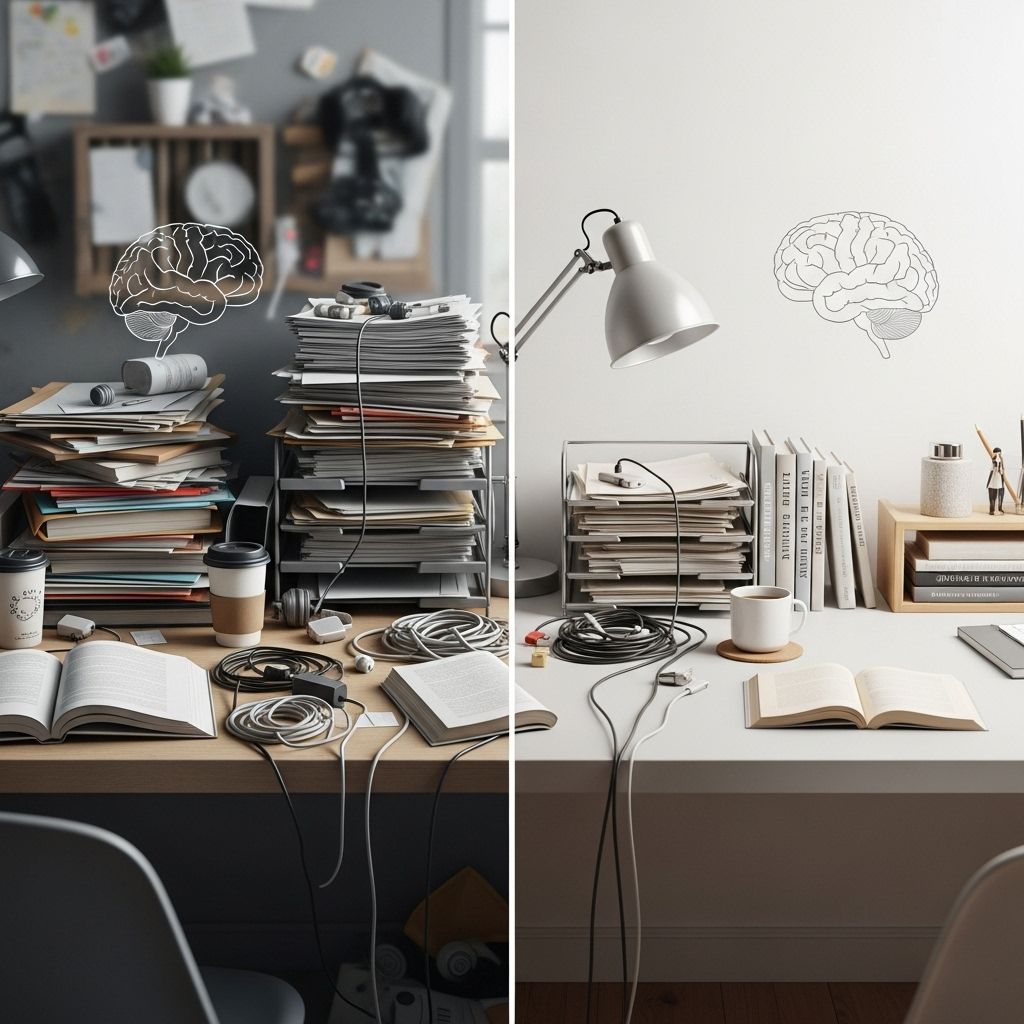 Physical Clutter and Mental Clutter Connection: How Disorganization Affects Mind and Wellbeing Small rituals at home can reduce mess, sharpen concentration, and promote lasting calm.