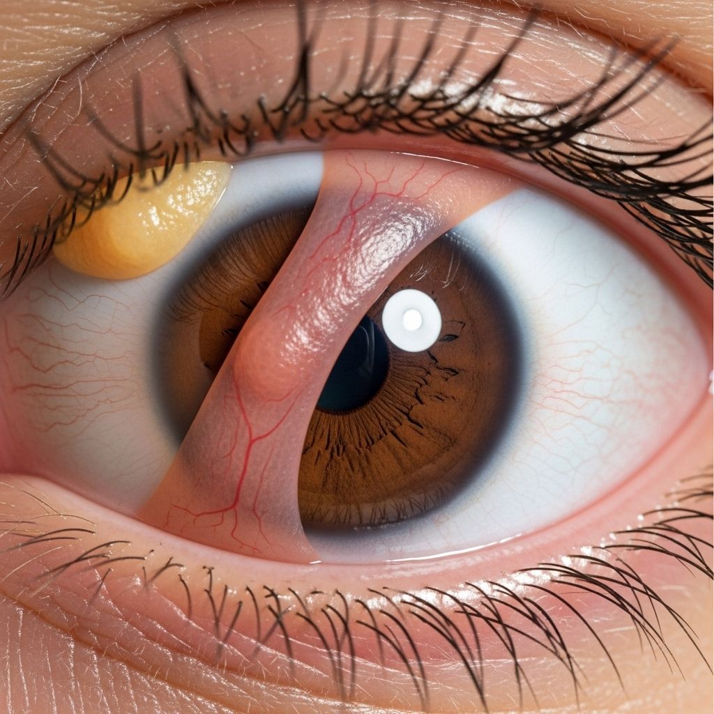 Understand the differences, causes, symptoms, and treatment approaches for pinguecula and pterygium, two common benign eye growths.