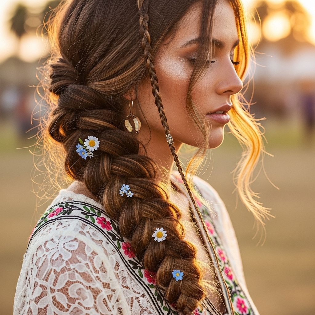 Discover the dreamy bohemian pipe braid, a festival-favorite hairstyle that's taking social media by storm. Learn tips, tricks, and a detailed step-by-step guide.