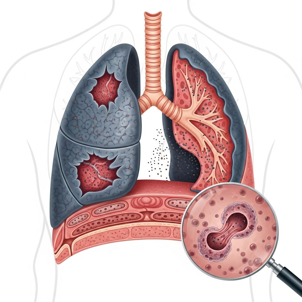 Learn about pneumoconiosis, a work-related lung disease caused by dust exposure, including types, signs, diagnosis, treatment, and prevention.
