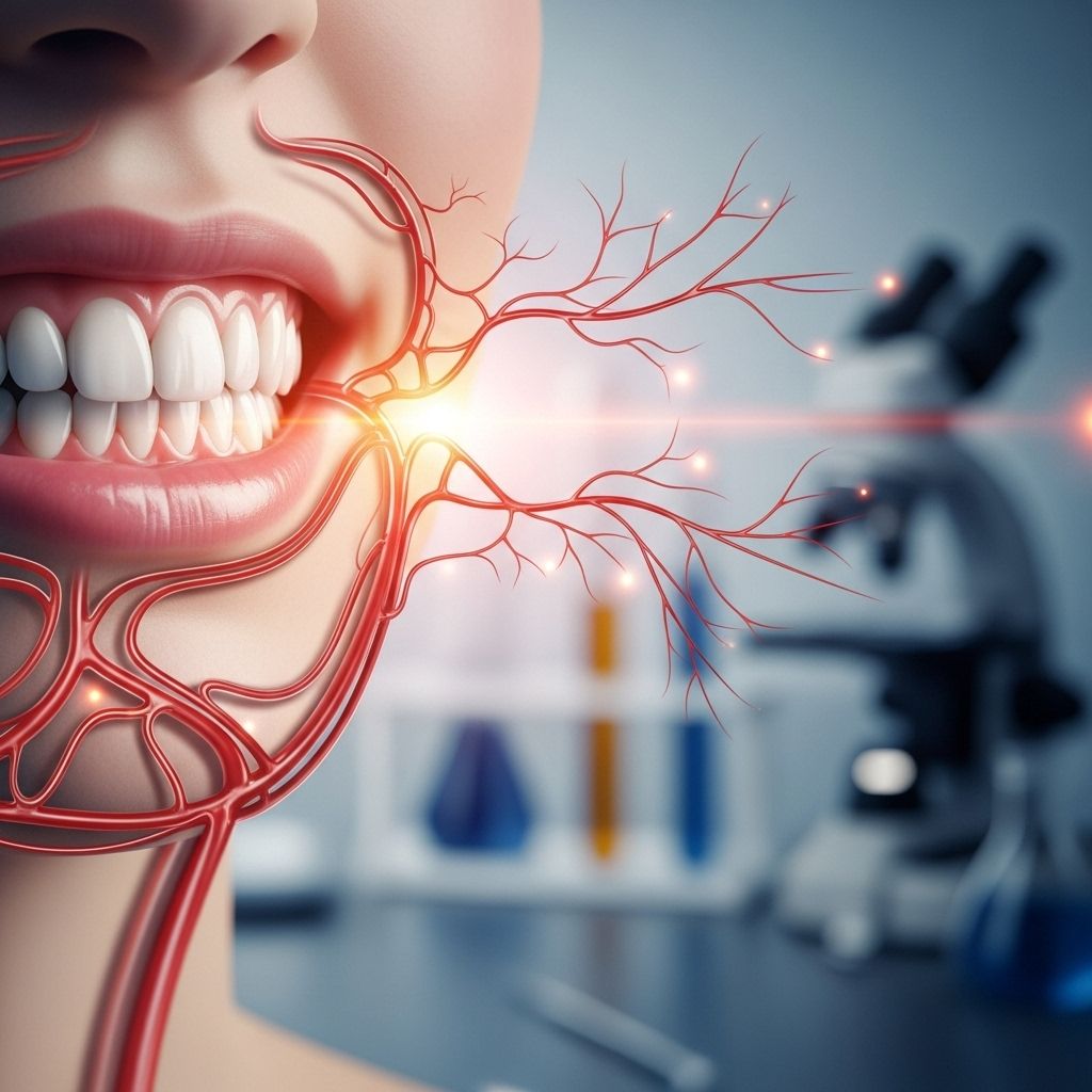 Poor Dental Health & Facial Circulation Connection: Risks, Mechanisms, and Prevention Healthy gums help prevent inflammation and support better blood flow from face to heart.