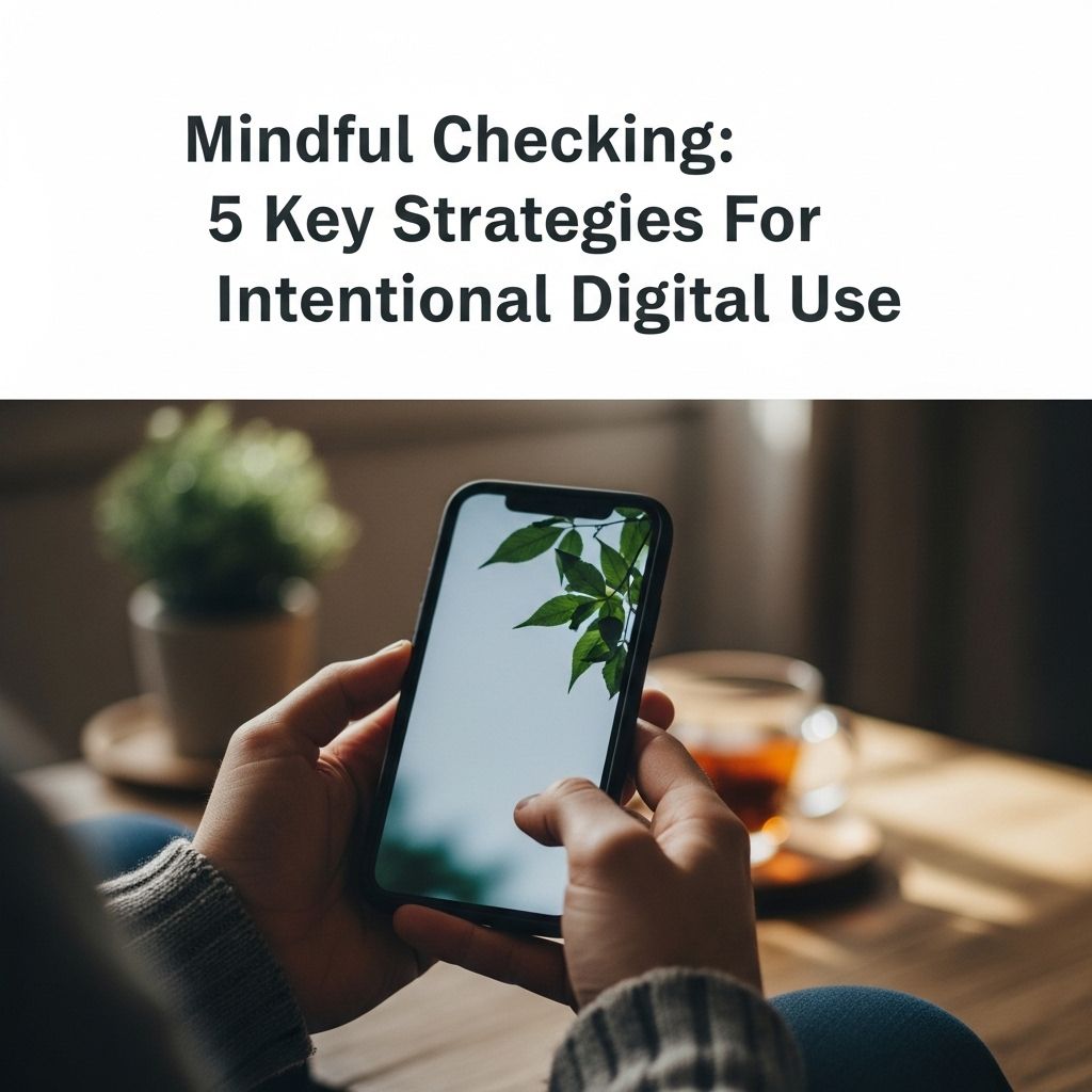 Practice Mindful Checking: Mastering Intentional Digital Use for Modern Well-being Make conscious tech choices to reclaim focus, reduce stress, and deepen everyday moments.