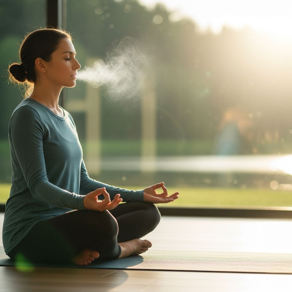Pranayama Guide: Core Yogic Breathing Techniques for Vitality and Calm Experience calm focus and renewed energy through mindful yogic practice.