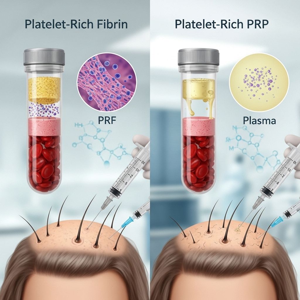 Platelet-Rich Fibrin (PRF) vs. Platelet-Rich Plasma (PRP) for Hair Loss: Comprehensive Comparison, Effectiveness, and Insights Enhanced platelet concentrates offer a potent boost for sustained scalp rejuvenation.
