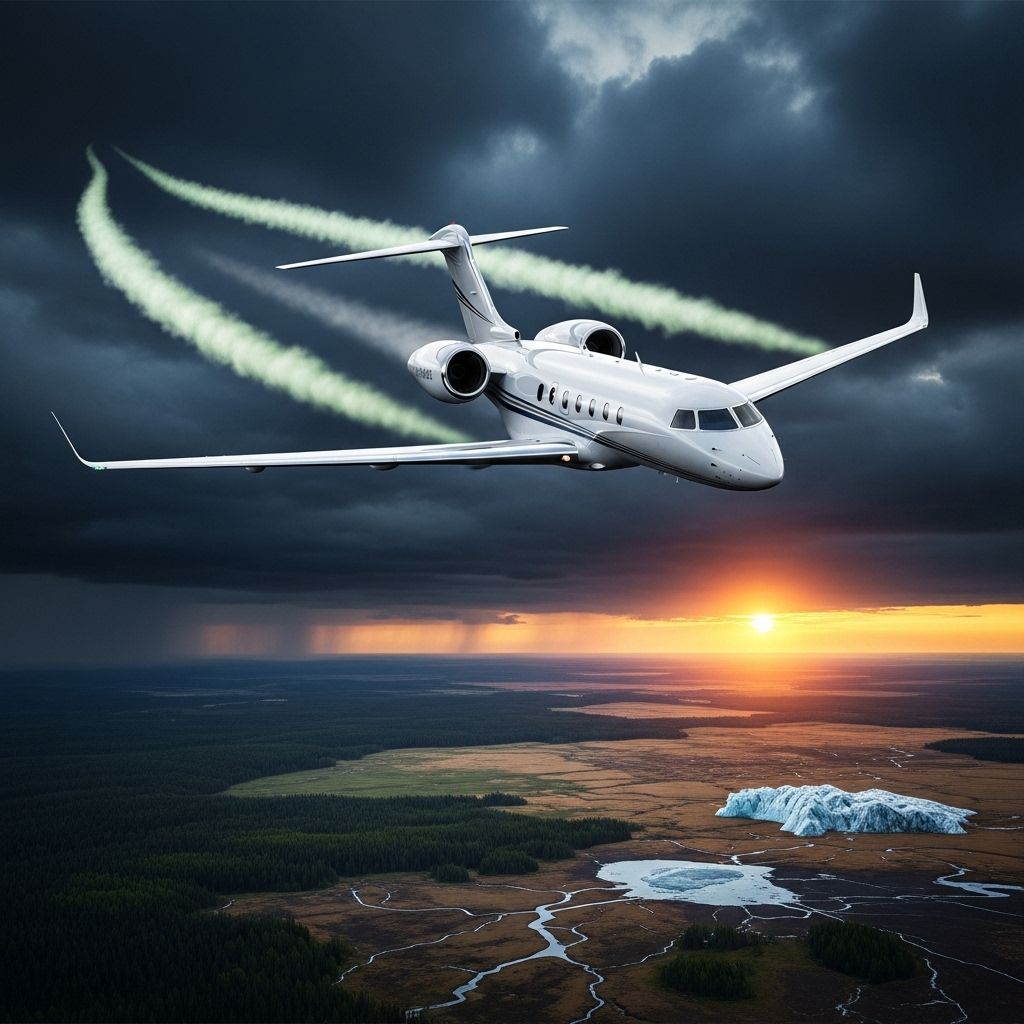 How the surge in private jet travel is amplifying aviation’s environmental toll and challenging sustainability.