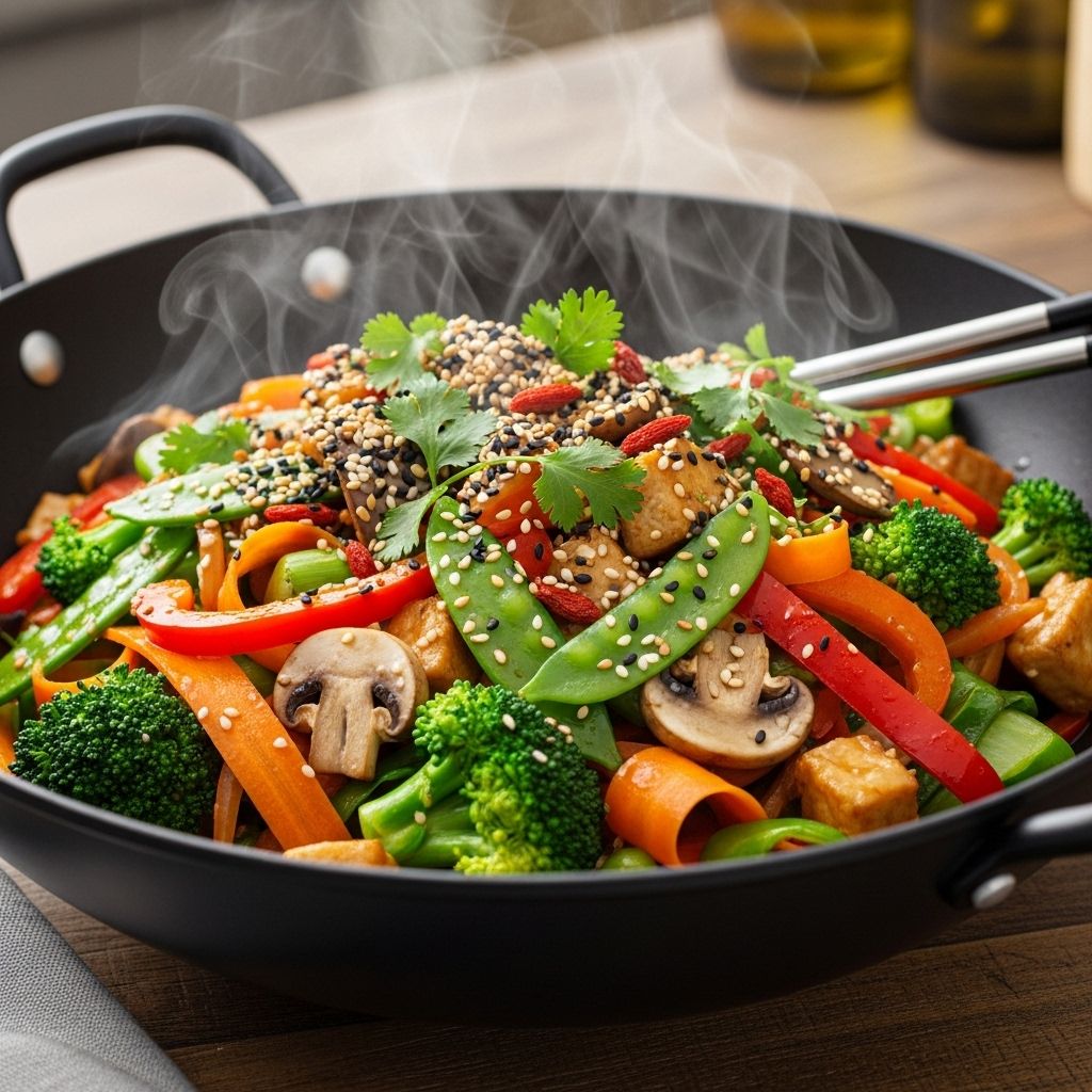 Upgrade your dinners with delicious, speedy, and nutritious stir-fry recipes featuring colorful veggies and lean proteins.