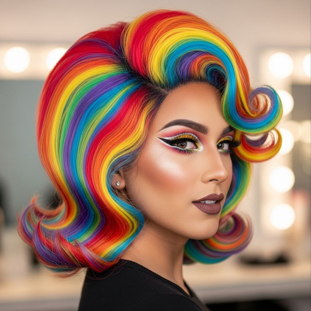 Unleash Your Inner Color Queen with the Best Rainbow Wigs