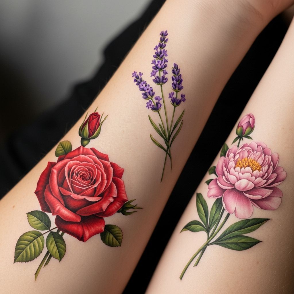 Realistic Floral Temporary Tattoos Discover the allure of realistic floral temporary tattoos and elevate your beauty game with these stunning designs