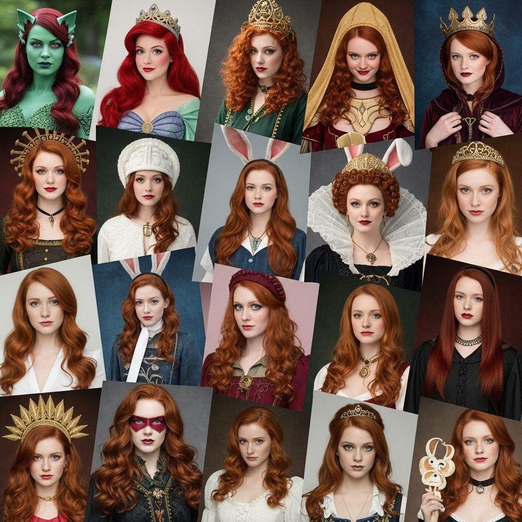 Show off your red locks with these creative, pop-culture inspired Halloween looks for every redhead—and wig lover.