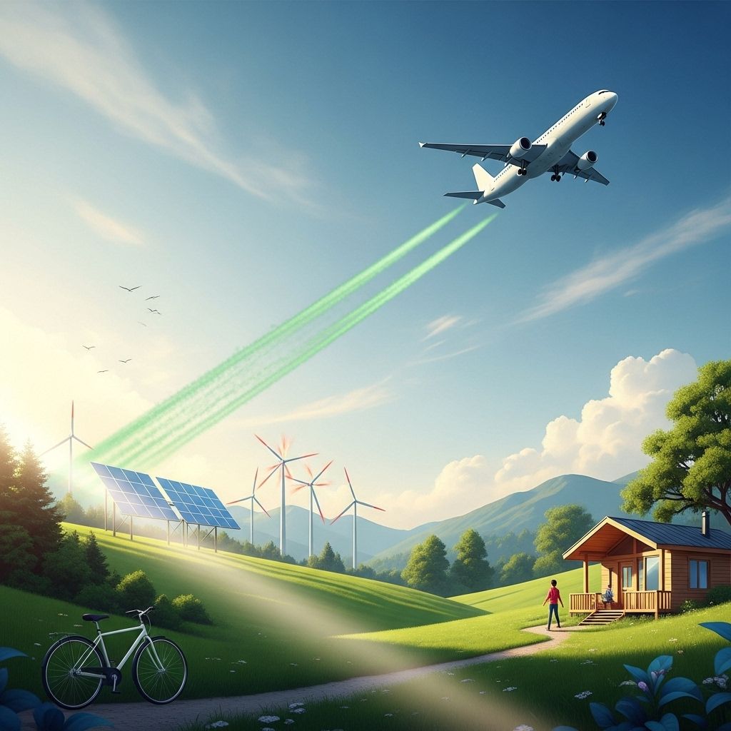 Discover practical ways to reduce your carbon emissions from air travel without giving up flying.