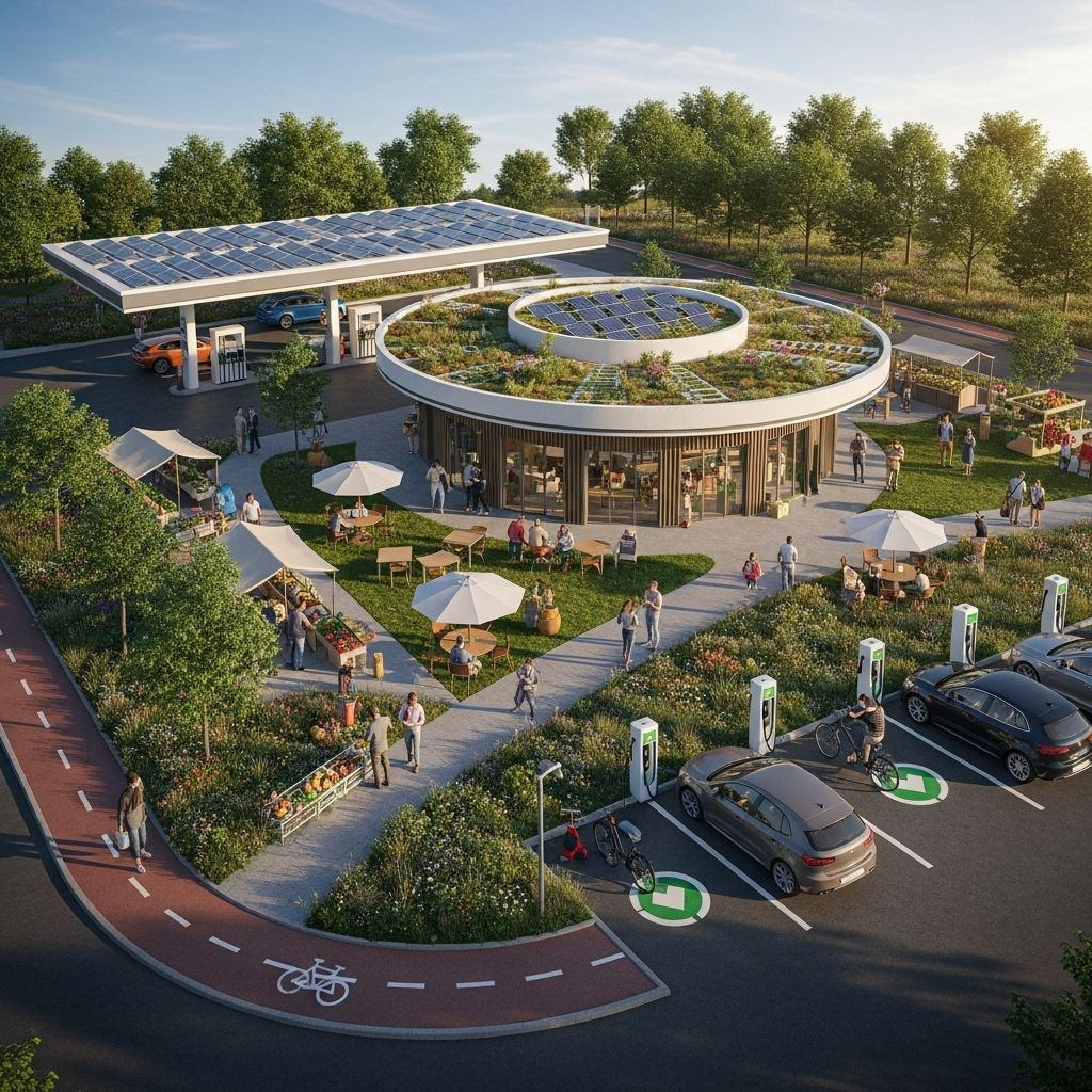 As electric vehicles grow, gas stations must evolve—transforming into vibrant spaces that fuel communities, health, and planet.