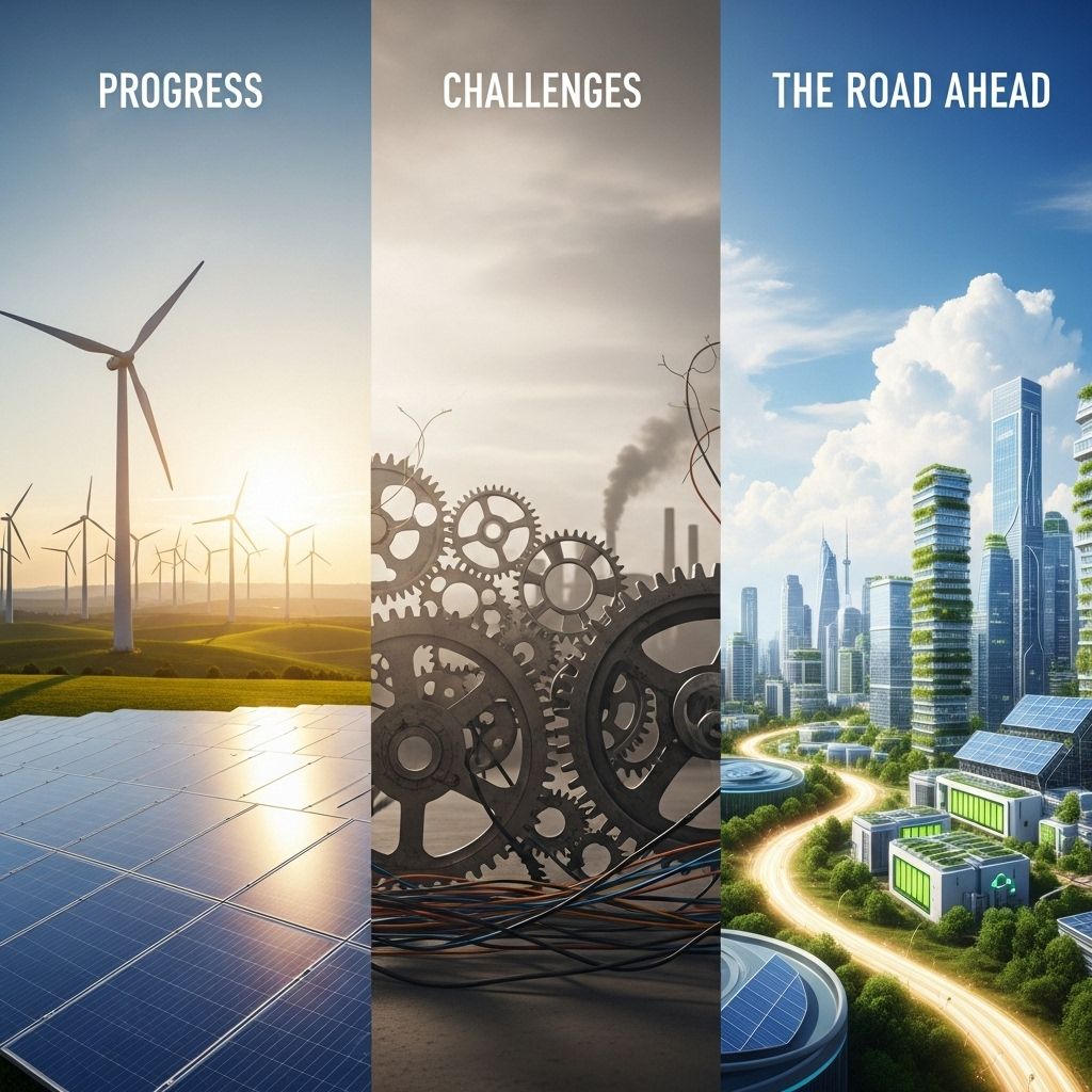 Despite strong expansion, renewable energy must accelerate even faster to meet international climate targets within the coming decade.