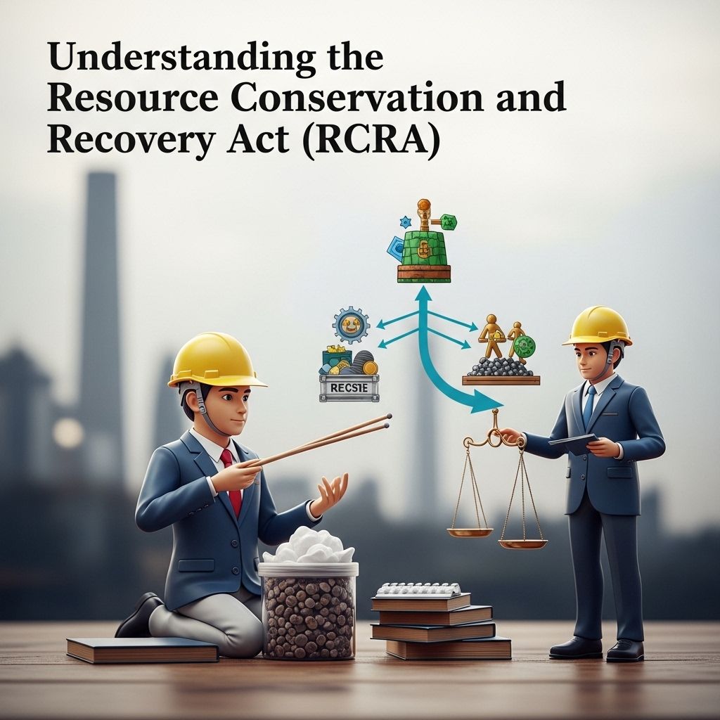 A comprehensive guide to the Resource Conservation and Recovery Act, its purpose, history, programs, and ongoing impact on U.S. waste management.