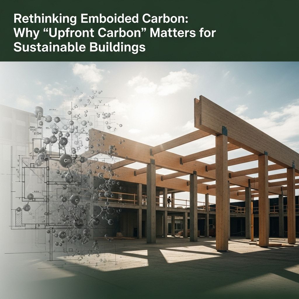 Changing our terminology from 'embodied carbon' to 'upfront carbon emissions' shifts the climate conversation and highlights urgent actions for building sustainability.