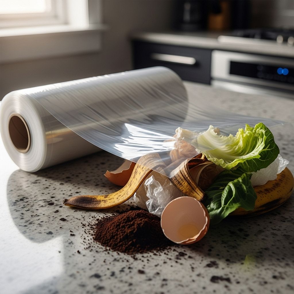 Explore the environmental impacts, health concerns, and sustainable alternatives to plastic kitchen cling wrap.