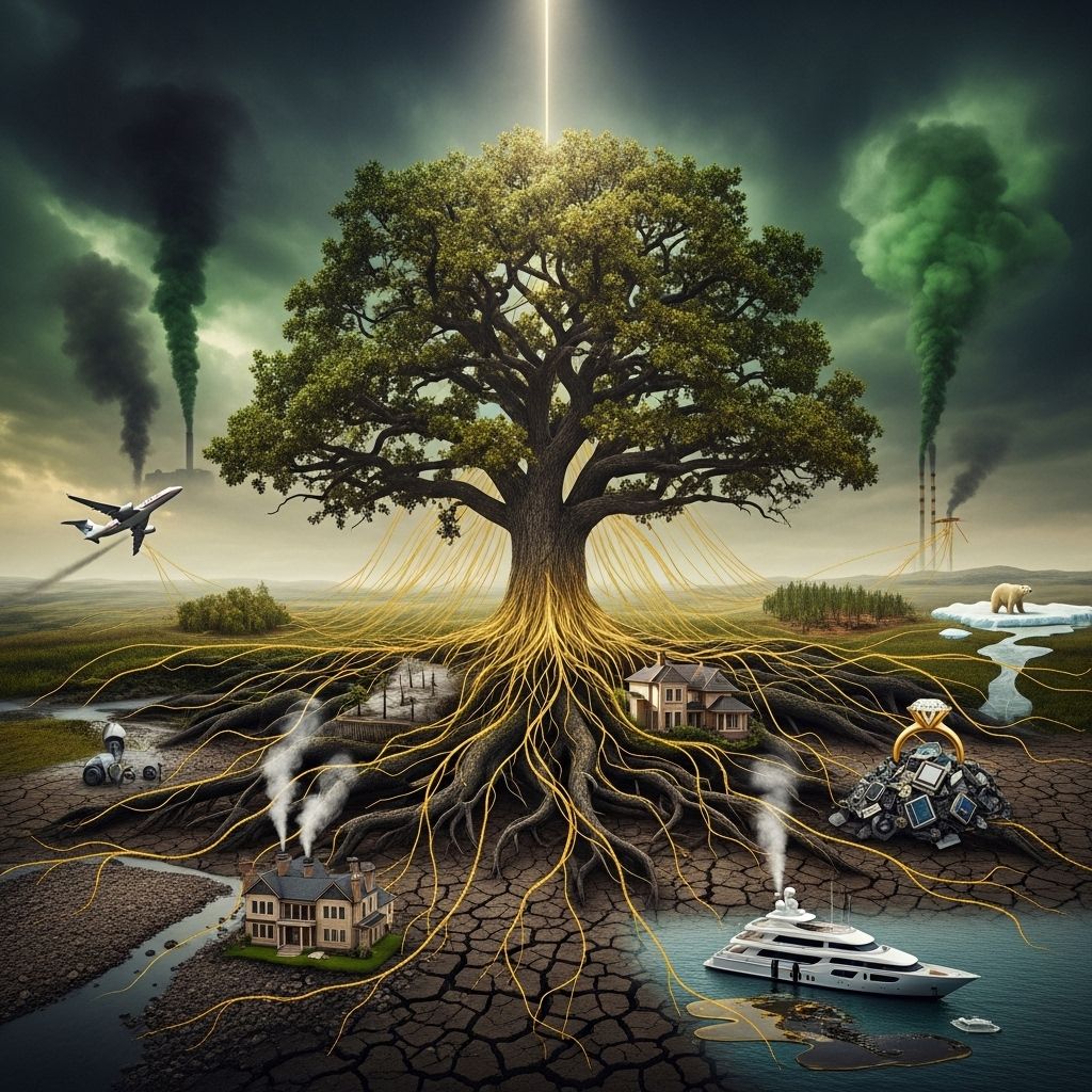 The staggering carbon footprint and climate influence of the world’s wealthiest, revealing stark global inequality.