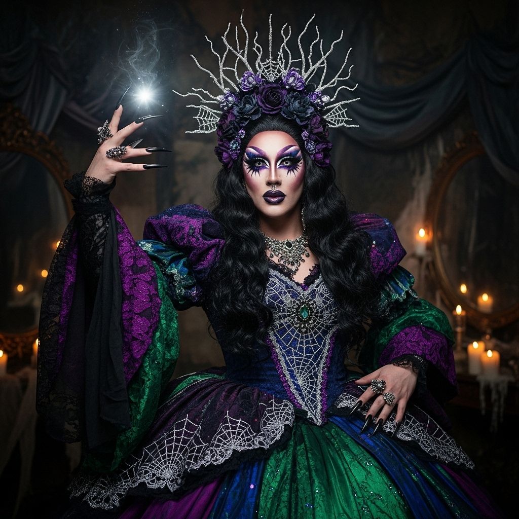 From brow blocking to avant-garde accessories, witness how Rify Royalty conjures a bewitching drag transformation in Cosmo Queens.