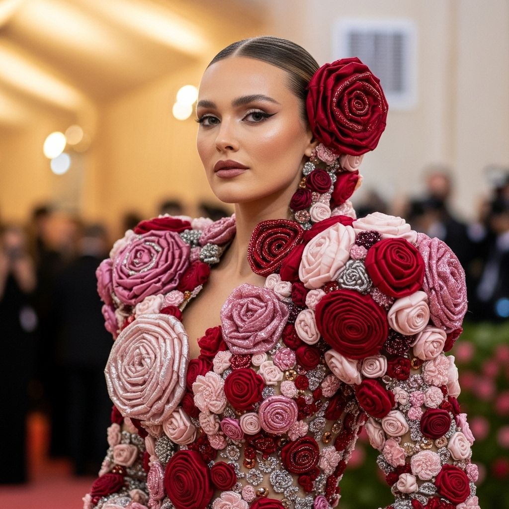 Met Gala 2024 witnessed the spectacular revival of the rosette trend, elevating floral fashion and hair accessories to show-stopping new heights.