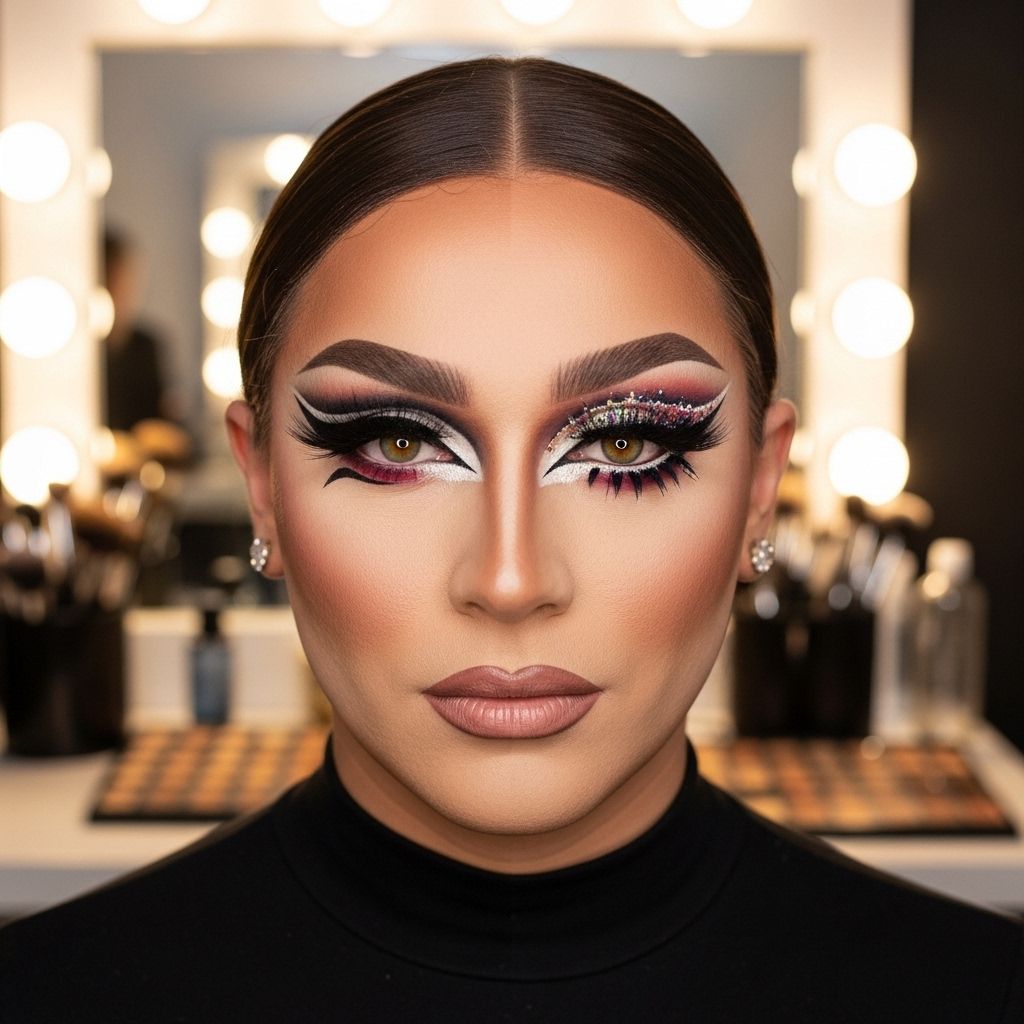 Discover Ruby Fox’s meticulous drag makeup routine and her self-made approach to creating show-stopping, transformative looks.