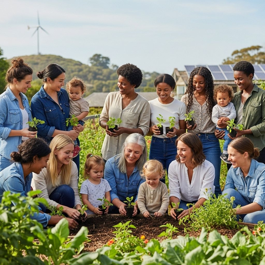 A growing movement encourages mothers to transform climate concern into climate action for their children and the planet’s future.