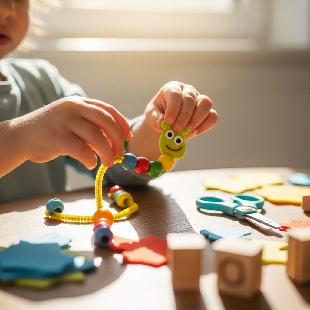 Hands-on play that strengthens little fingers and unlocks creative independence.
