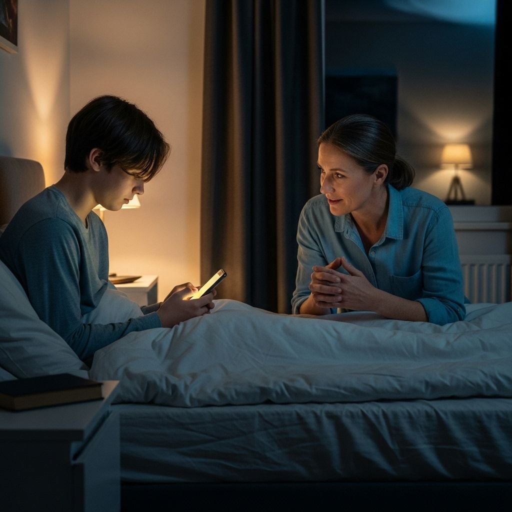 Create constructive dialogue that promotes understanding and healthier bedtime habits.