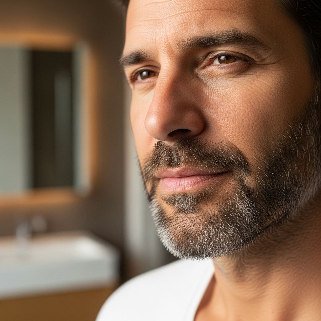 Minimal grooming steps can refine early stubble into a smart, touchable beard style.