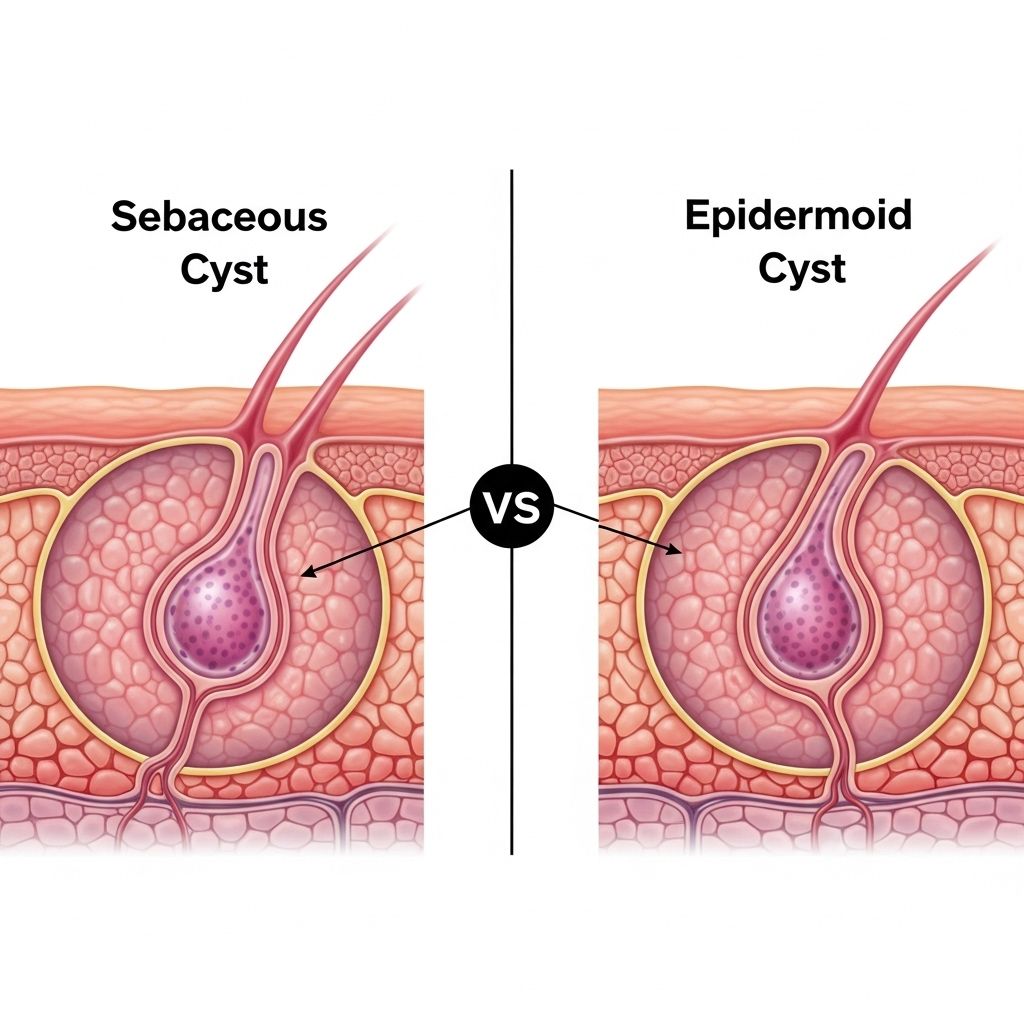 Sebaceous Cyst vs. Epidermoid Cyst: Comprehensive Differences, Diagnosis, and Treatment Explained Identifying skin lumps accurately supports better care and eases unnecessary worry.