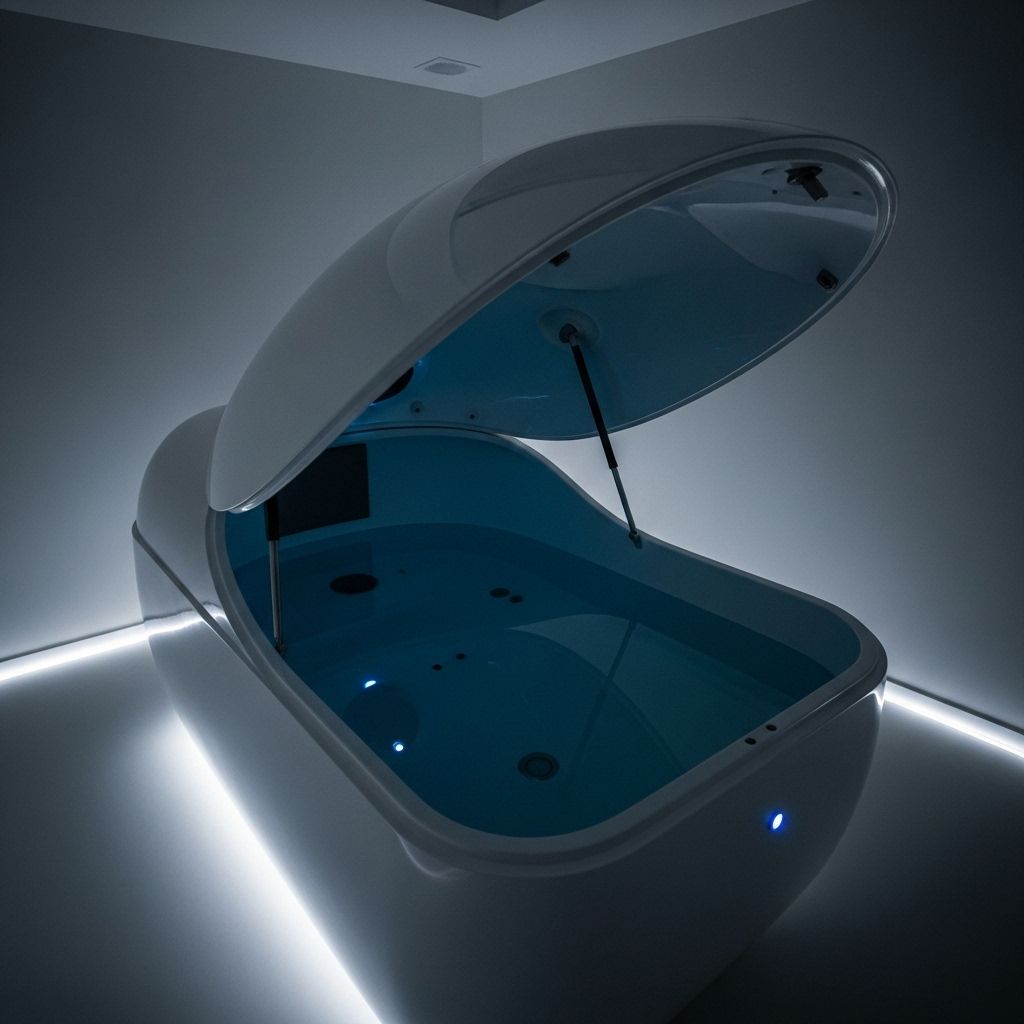 Sensory Deprivation Tanks (Floating): Transforming Mental Health and Well-Being Embrace sensory silence to soothe anxiety, sharpen focus, and spark creativity.