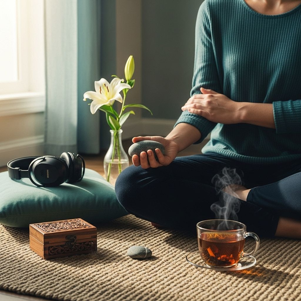 Engaging multiple senses offers a clear anchor to calm and boost your sense of presence.