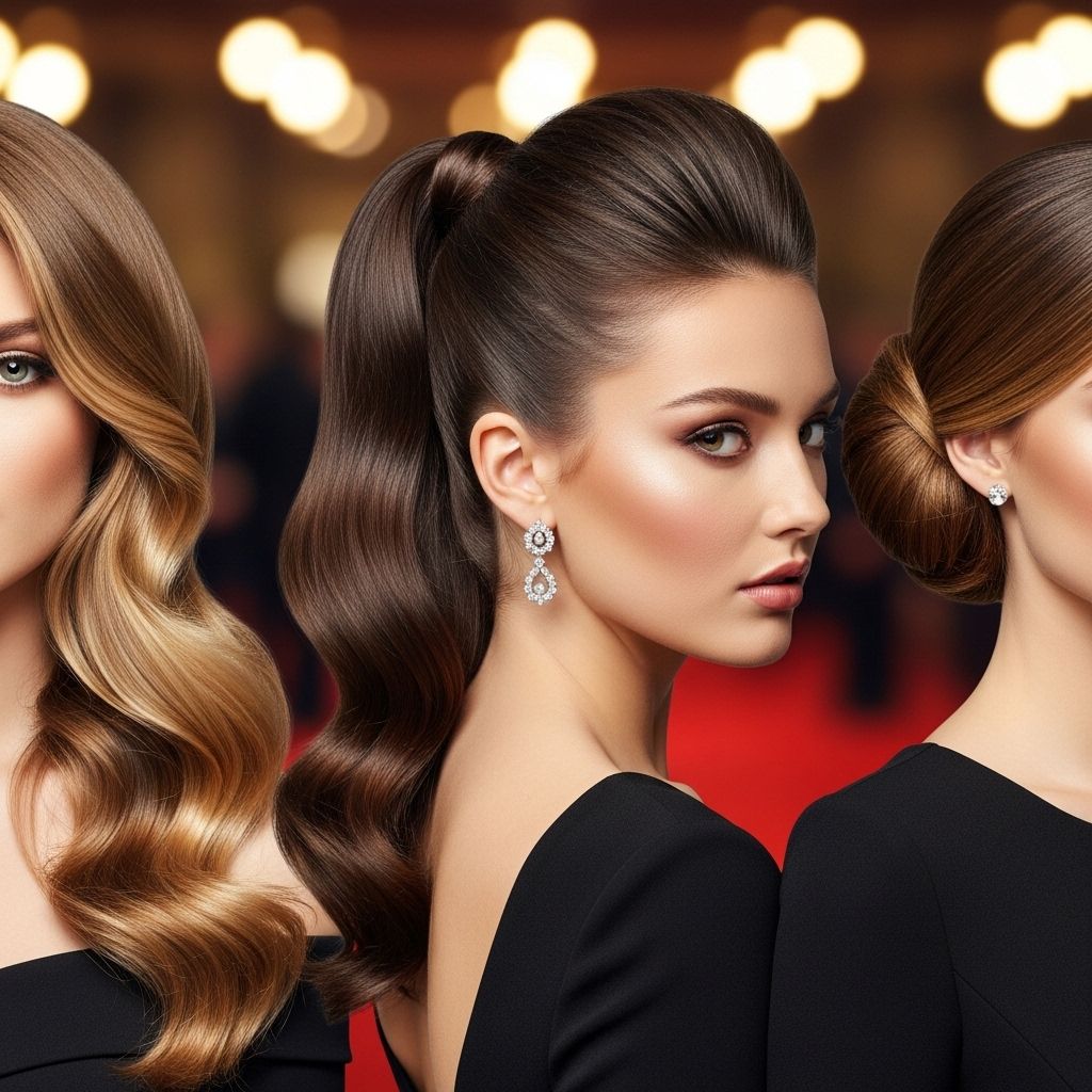 Go from glam to goddess with these three red carpet-inspired modern hairstyles you can do at home.