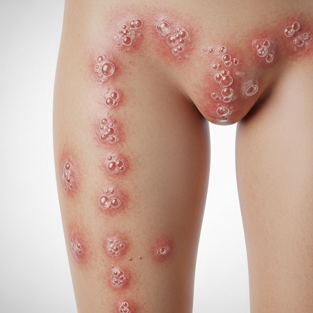 Comprehensive guide to symptoms, causes, treatment, and prevention of shingles affecting the leg and groin area.