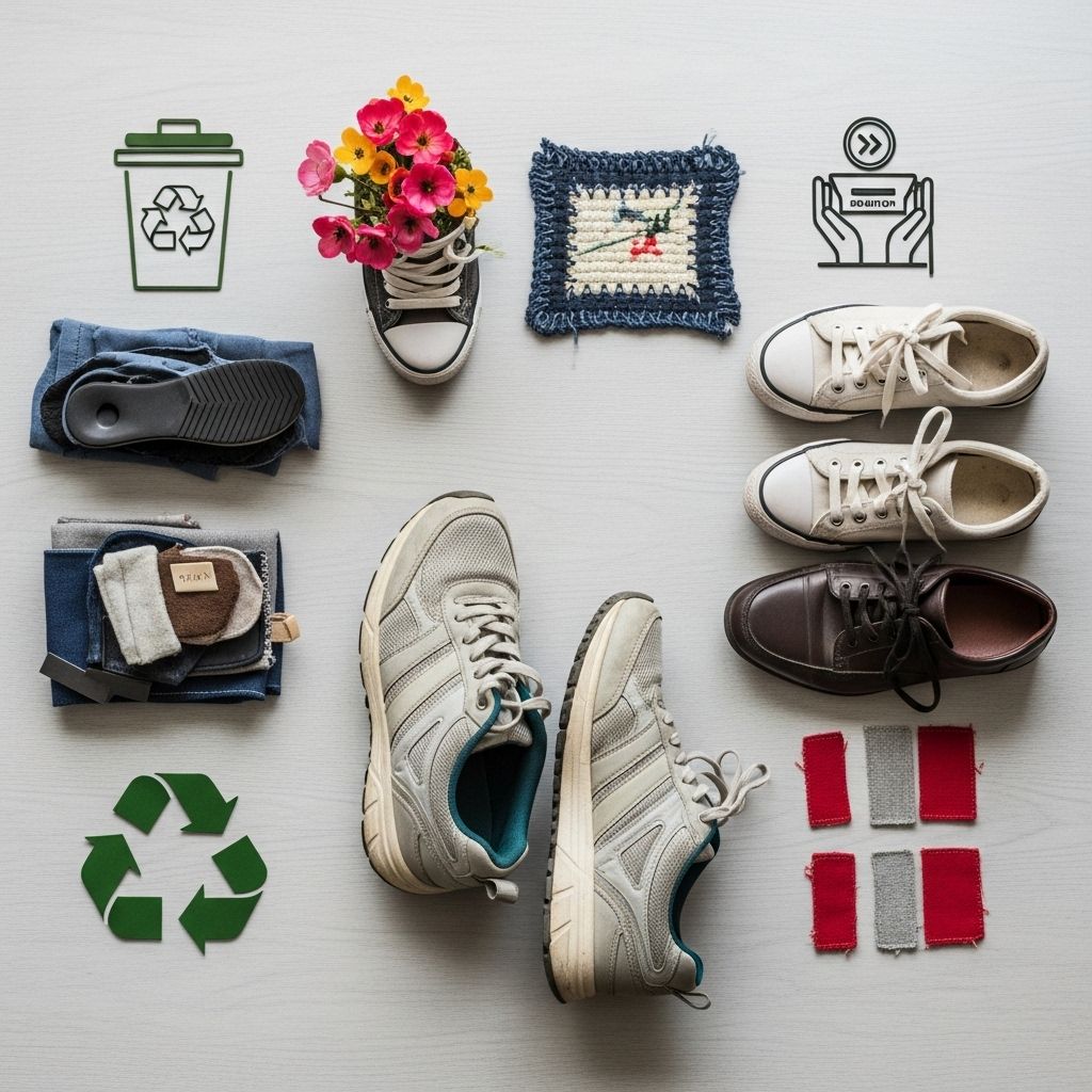 Learn effective ways to recycle, donate, and responsibly dispose of old shoes and sneakers for a greener future.