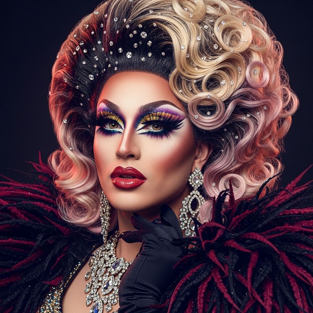 Follow Shuga Cain's step-by-step drag makeup transformation, revealing fierce technique, artistry, and glamour in Cosmo Queens’ iconic style.