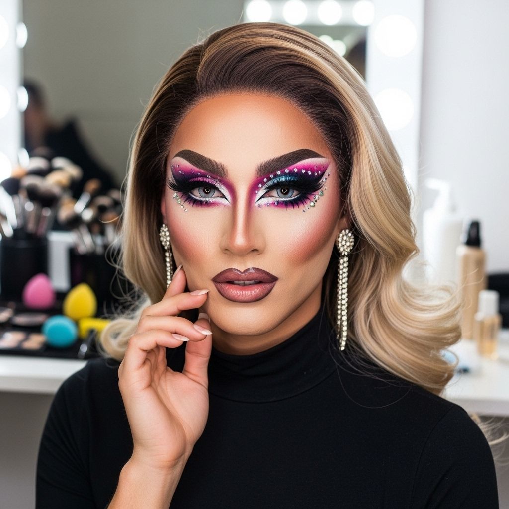 Experience Silky Ganache’s bold, sparkling drag makeup transformation with pro techniques, dazzling details, and signature artistry.