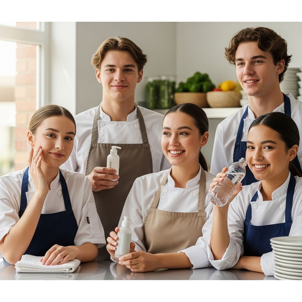 Skincare for Food Service Teens Simple skincare solutions designed for teens tackling grease and stress on busy shifts.