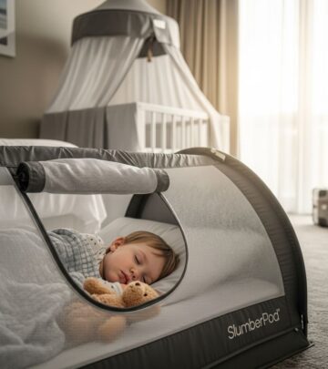 Creates a cozy, dark retreat that keeps little ones sleeping soundly away from home.