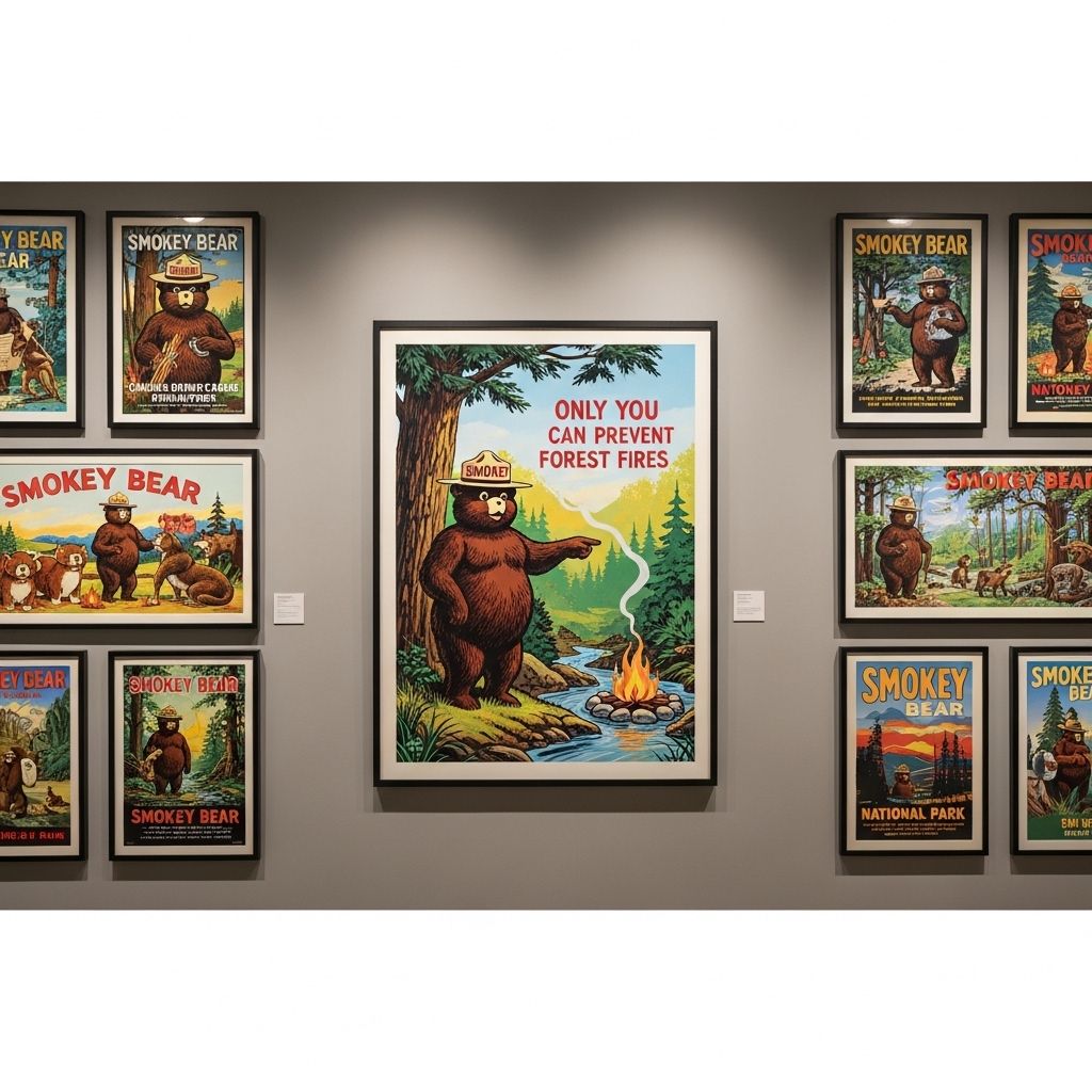 Explore the history, meaning, and art of Smokey Bear’s iconic nature posters in wildfire prevention.