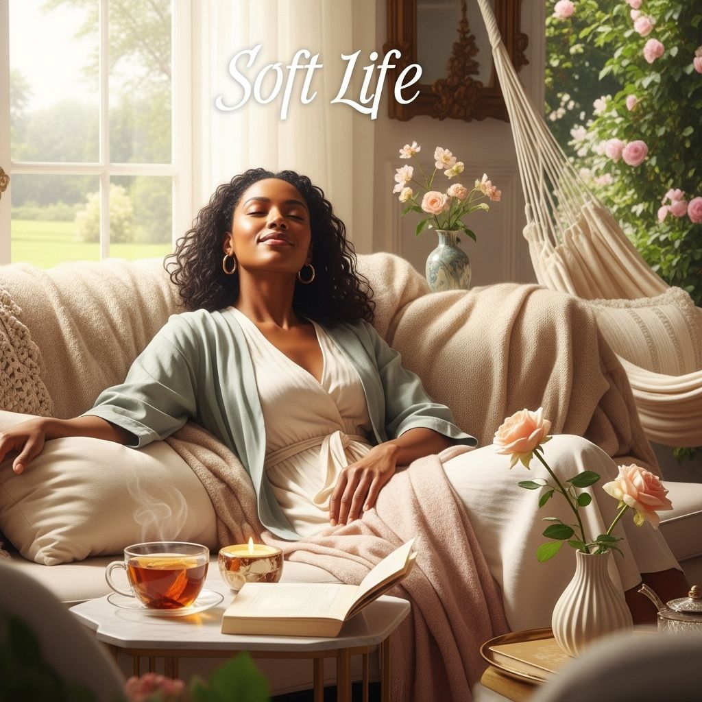Discover the 'soft life' movement as Black women prioritize rest, joy, and intentional self-care for a happier, more peaceful existence.