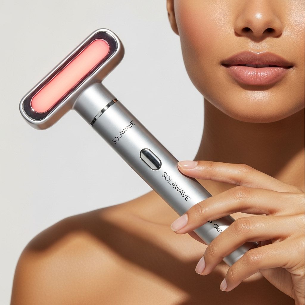 Unlock glowing, youthful skin with Solawave’s red light therapy wand—your at-home solution for targeted skin rejuvenation.