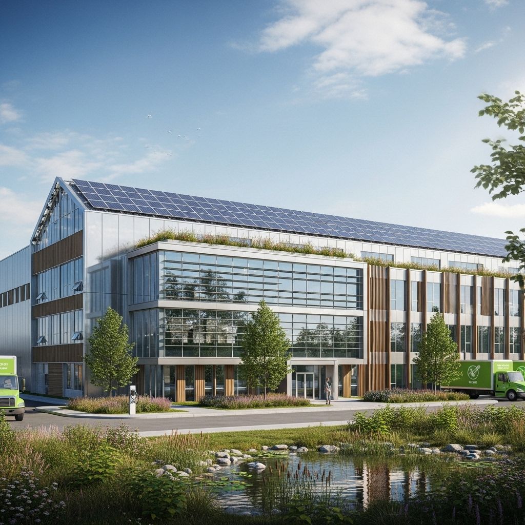 A pioneering industrial facility uses Lemay’s Net Positive™ framework to set unprecedented standards for eco-friendly design, employee well-being, and manufacturing sustainability.